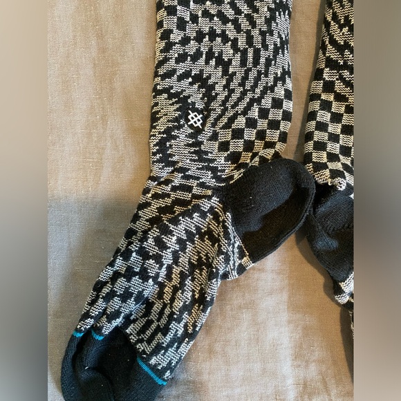Stance Unisex “Hysteria” Black/White/Grey/Blue Sock Size:OS - Picture 2 of 3
